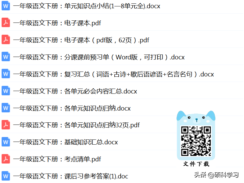 一年级语文下册「看图写话」+同步配套练习，共100篇，日常学习用