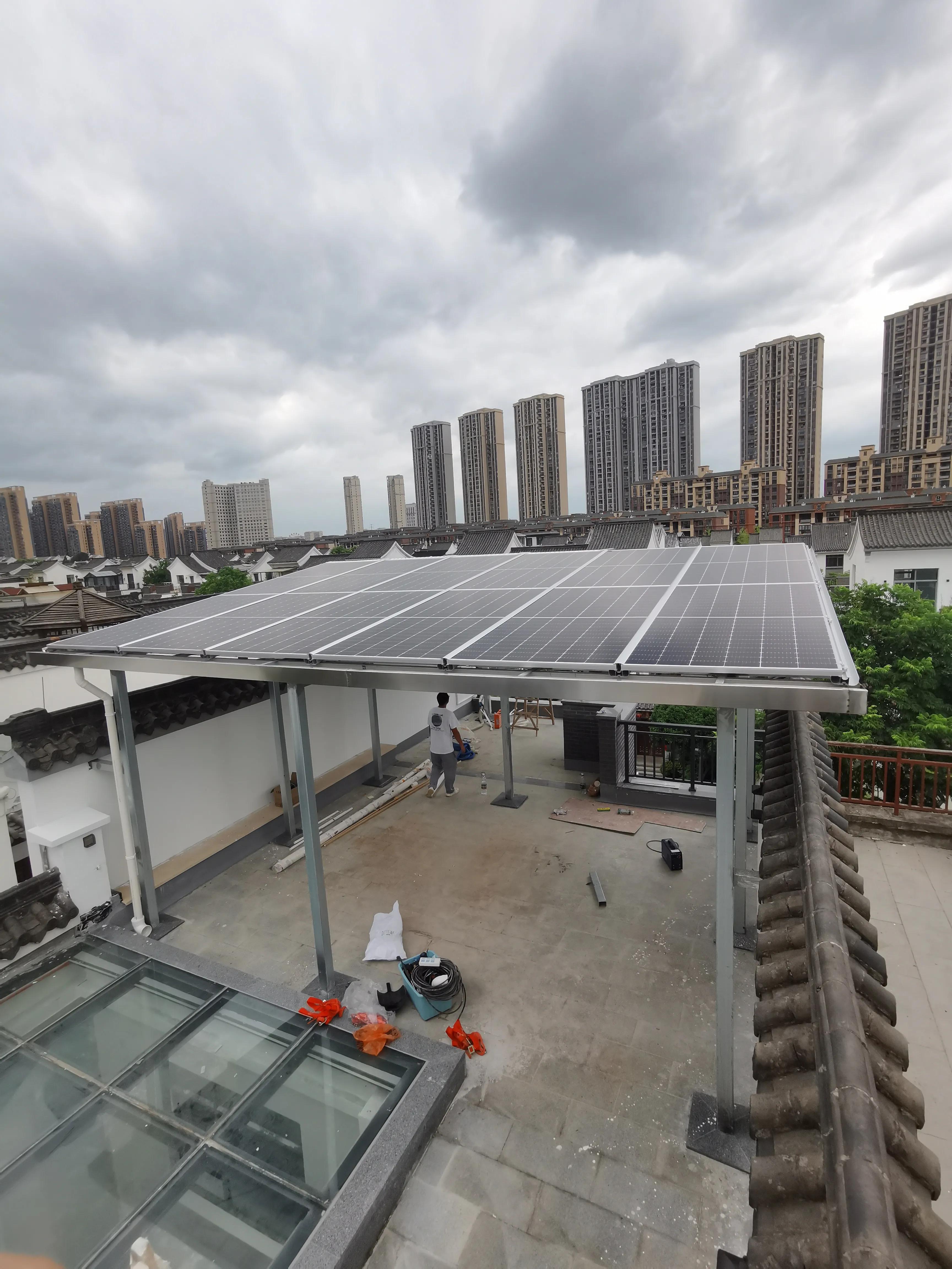 光伏发电阳光棚光伏发电阳光房2,瓦面屋顶光伏发电瓦面光伏发电系统瓦