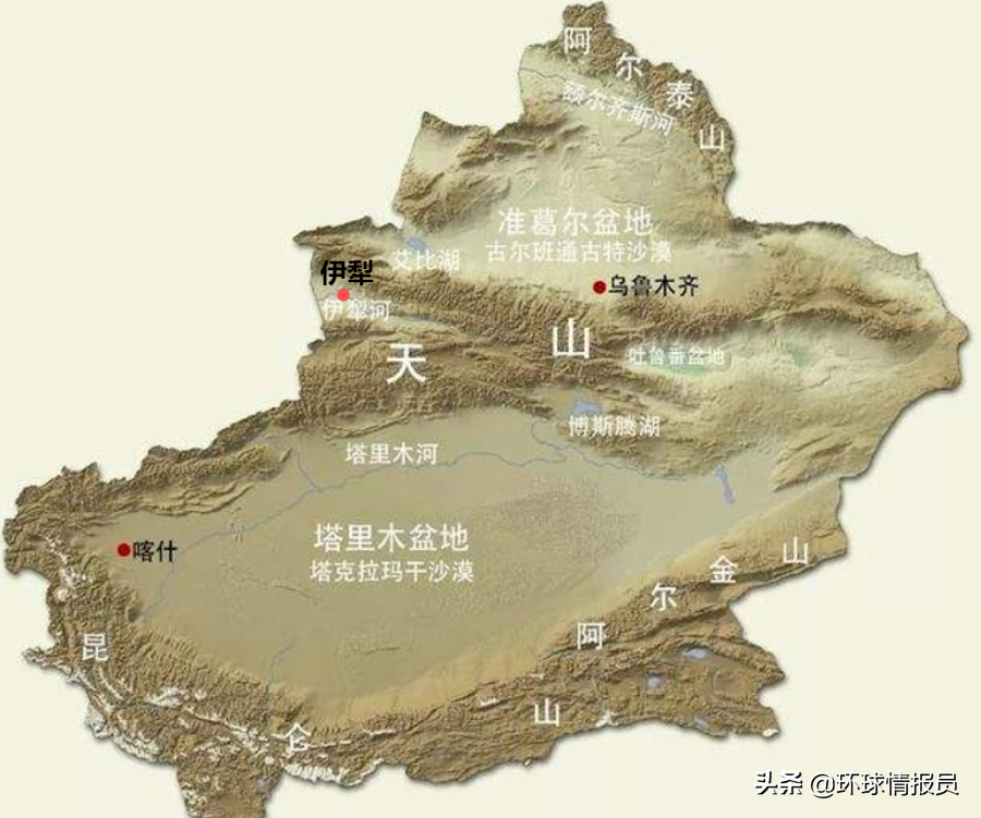 新疆伊犁位置图片