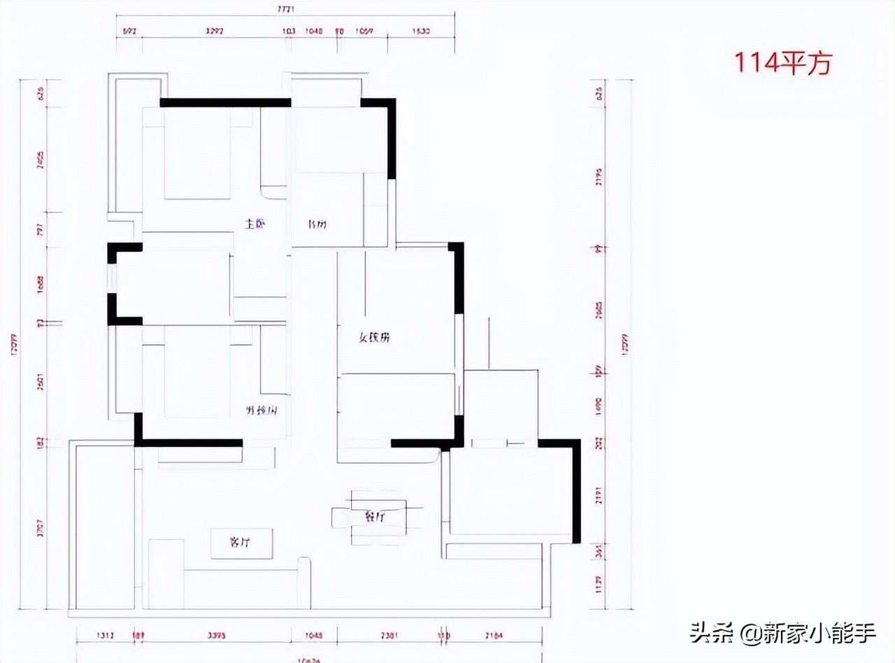 114㎡现代轻奢精装房，细节彰显品质生活