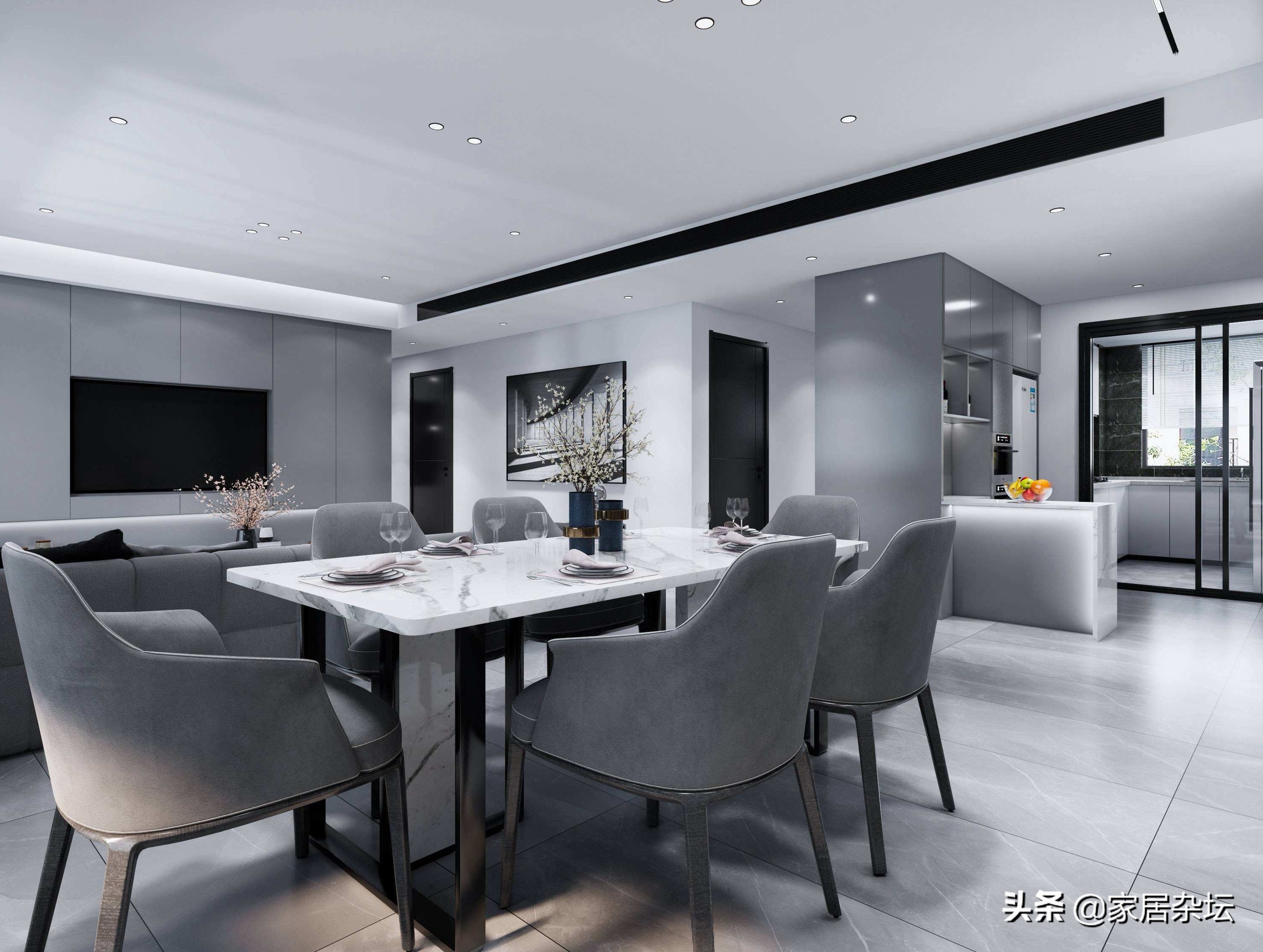 客厅黑白简约装修图片(黑白灰现代简约风格真的适合吗) - 赤虎壹号