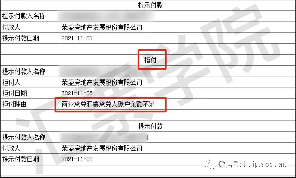 荣盛商票躺平?供应商苦不堪言!商票再现大面积逾期潮