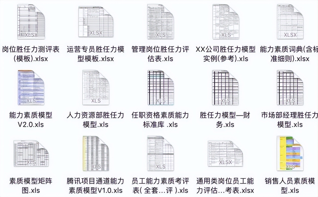 253份员工胜任力模型与任职资格资料文档（应该是目前最全的了）