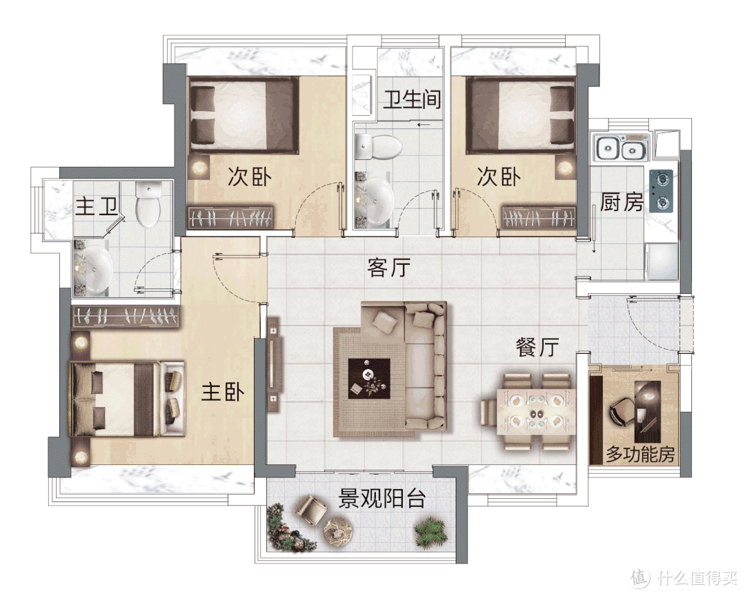 三色电线如何正确接入三孔插座（适用于小户型三房）