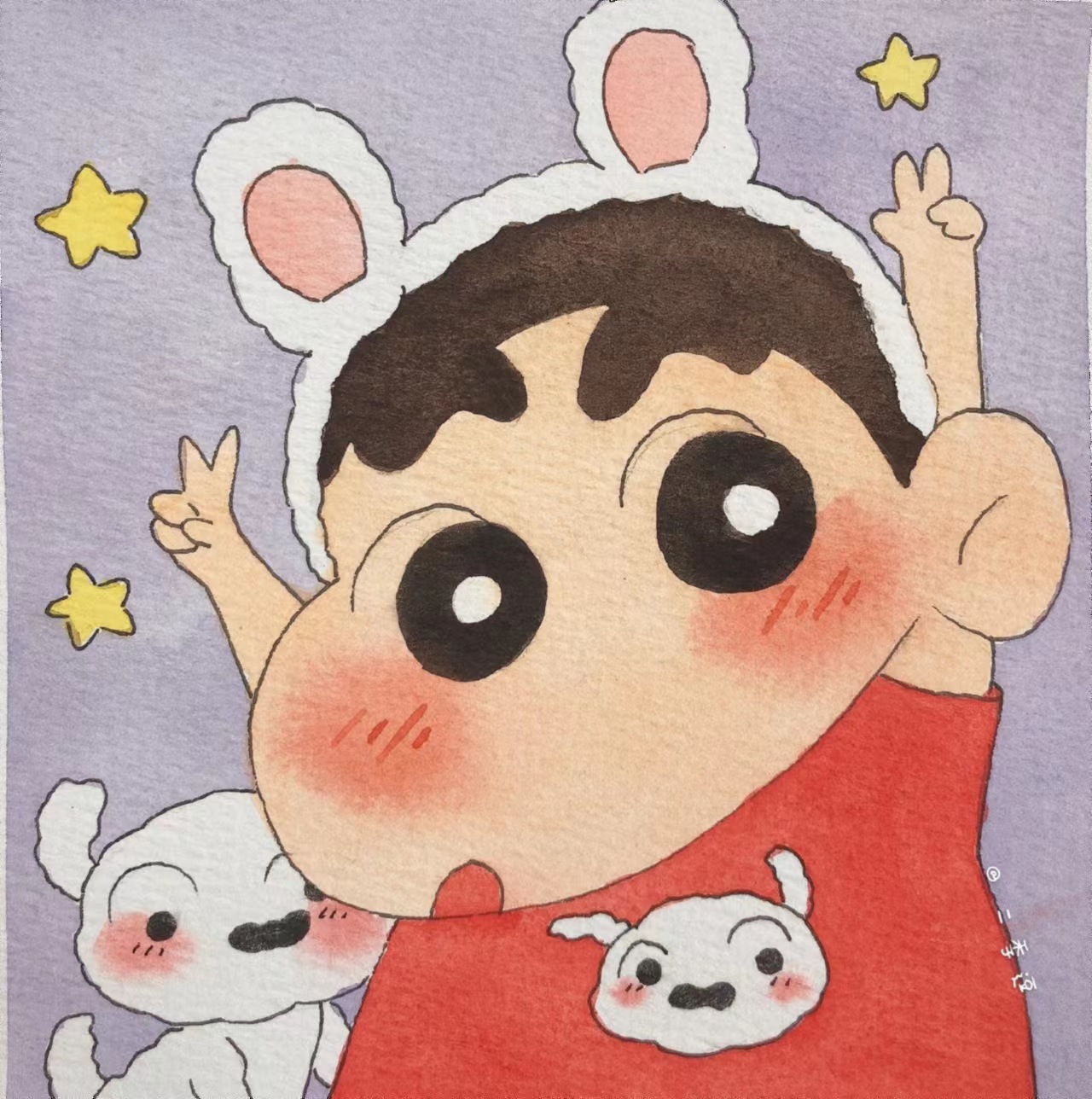 蜡笔小新可爱头像丨我还是个小孩,你干嘛要那么认真呢?