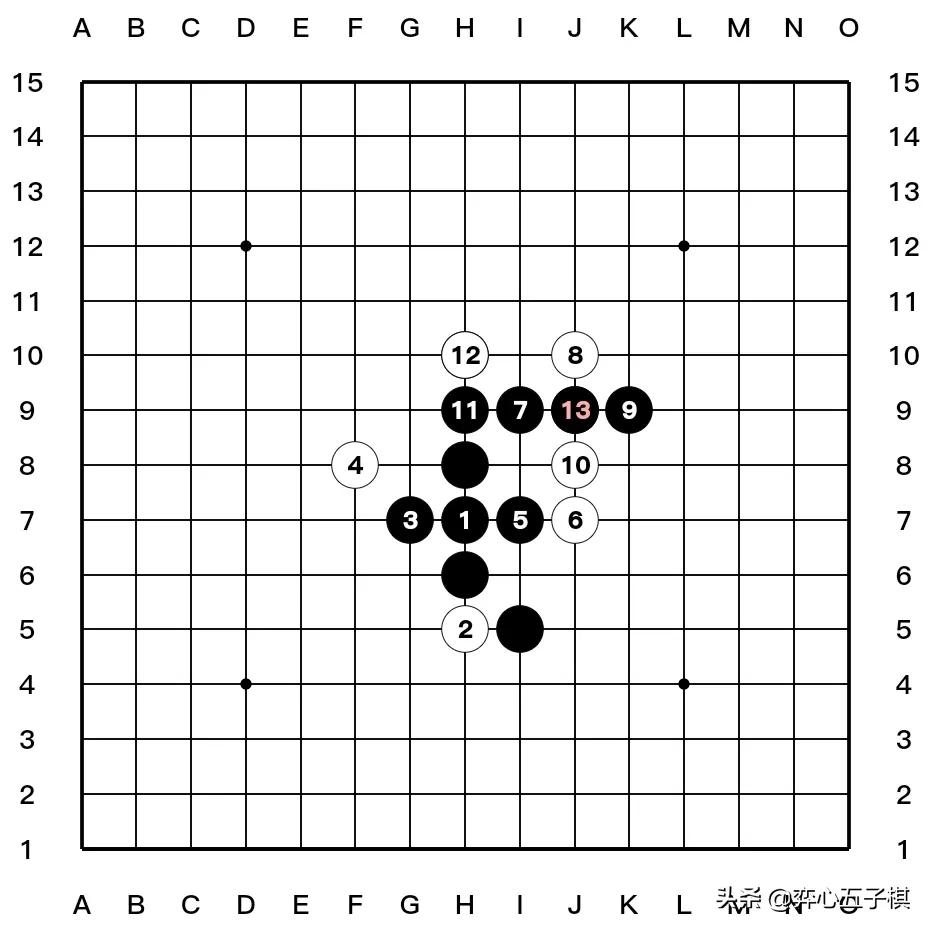 值得收藏的五子棋必胜棋型进攻路线演示37幅图