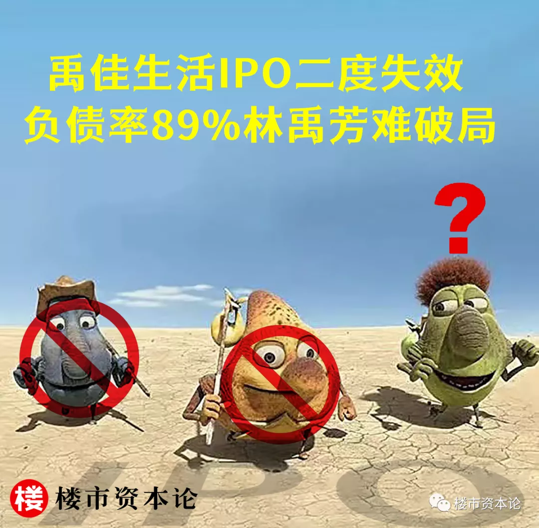 禹佳生活I(lǐng)PO二度失效，負(fù)債率89%林禹芳難破局