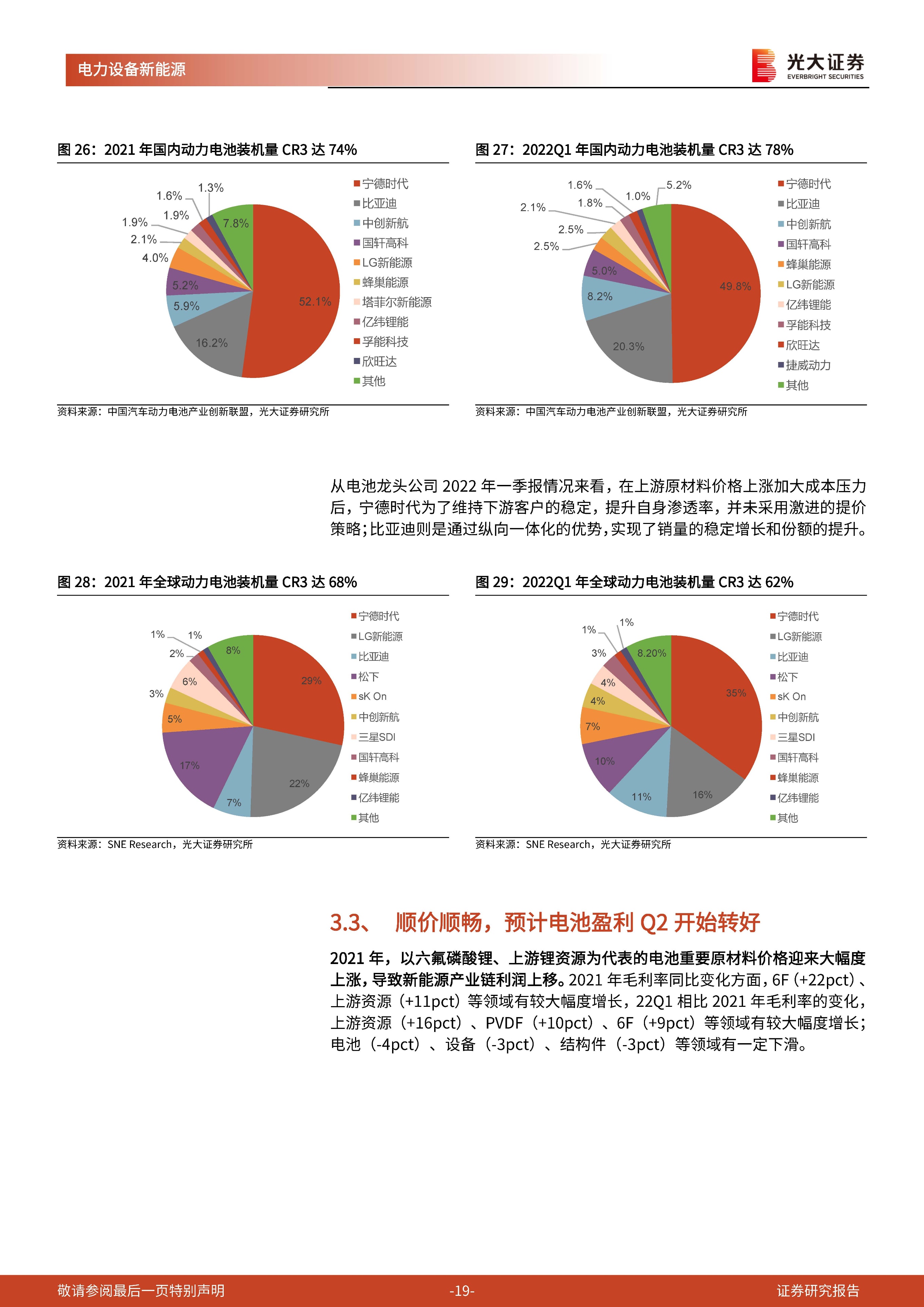 电力设备新能源行业：成本压力不断好转，配置价值已然显现