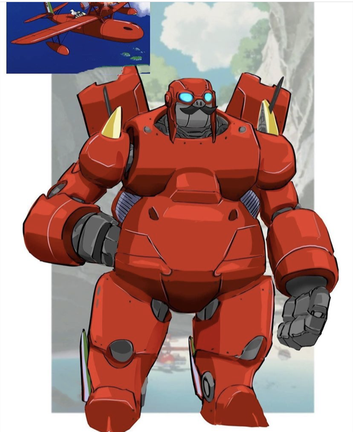 机器人图片卡通(动漫人物化身变形金刚) - 赤虎壹号