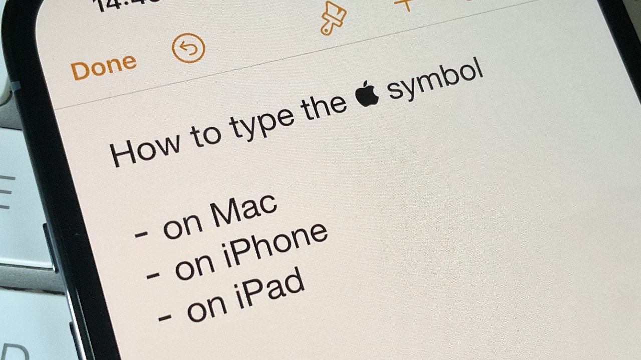 苹果logo标志符号复制，如何在iPhone和iPad上输入苹果标志？