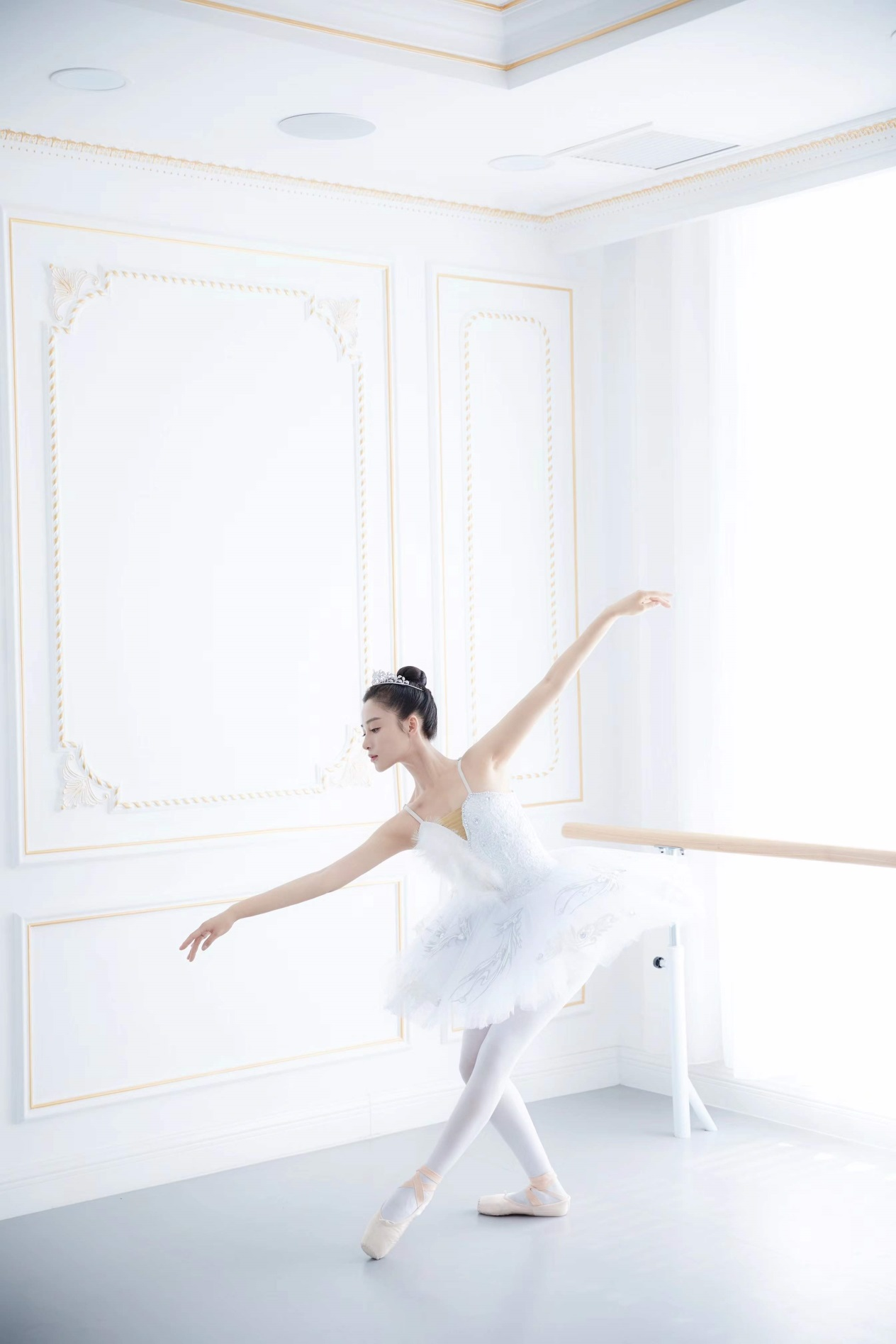 孙嘉璐晒跳芭蕾舞片段,只能用"赏心悦目"四字形容