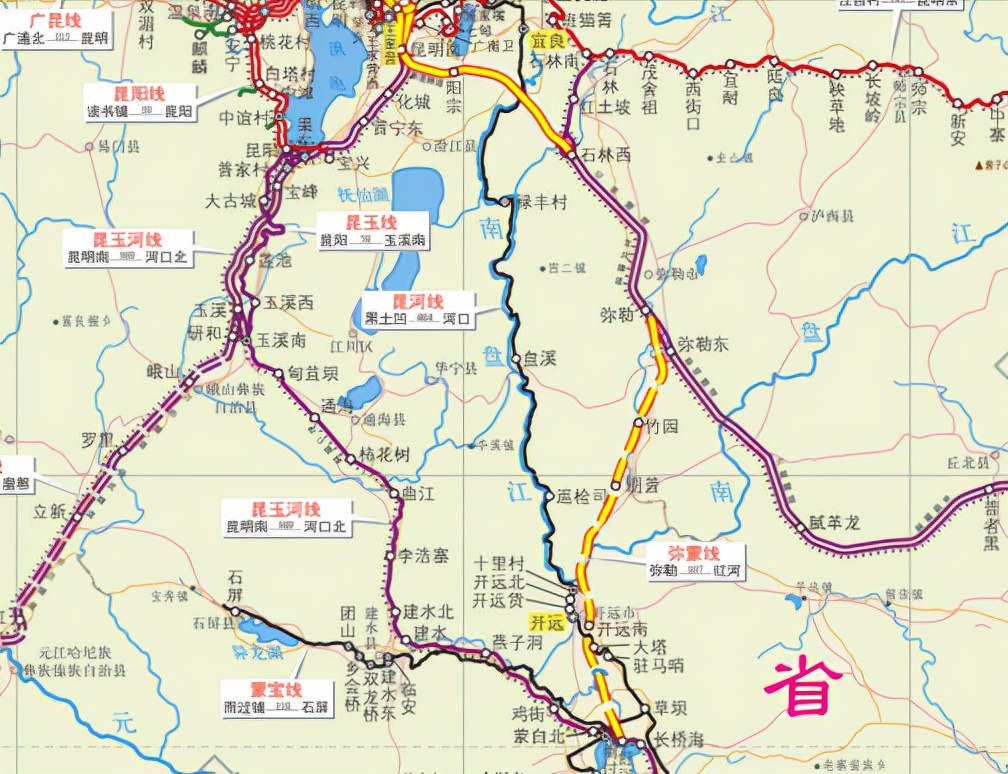 雲南在建5條鐵路,1條客專,1條時速350公里,3條普鐵,進展如何