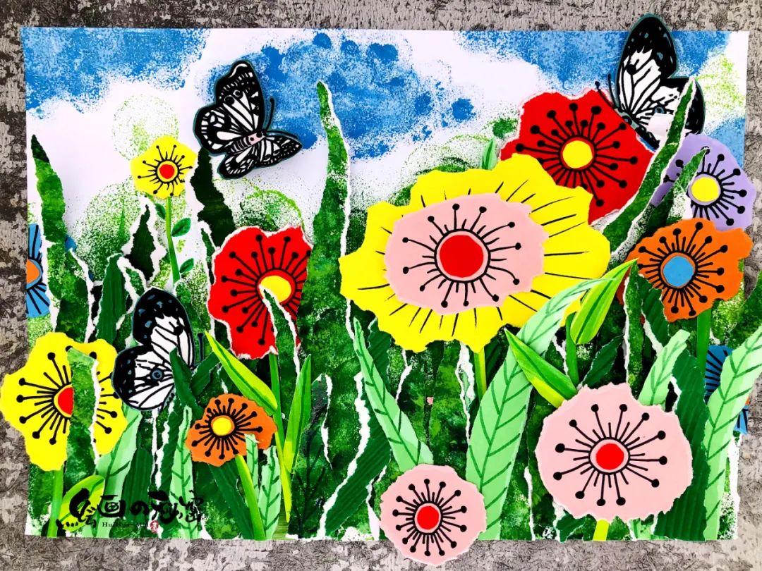 多彩的春天绘画教程图片