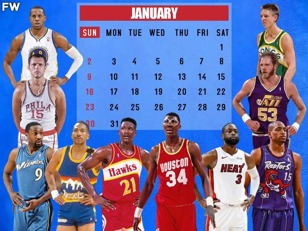 一月有哪些nba球星生日(论NBA一月份出生中最好的十名球员，现役勇士球员伊戈达拉入选)