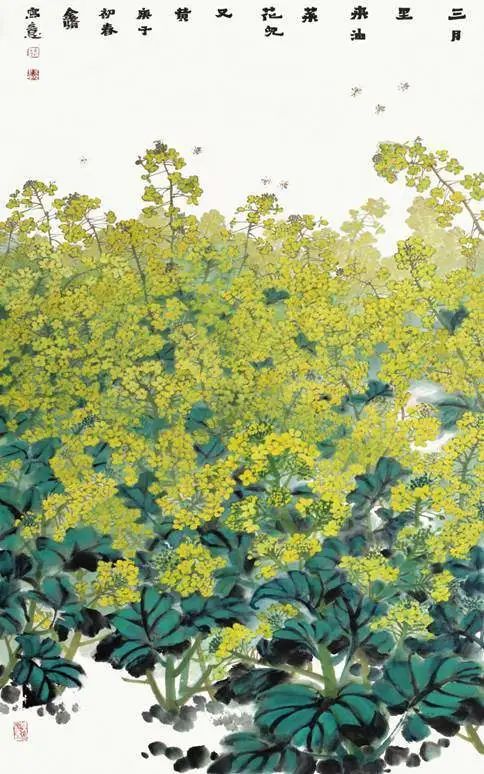 意境清远，笔墨雅洁的花鸟画