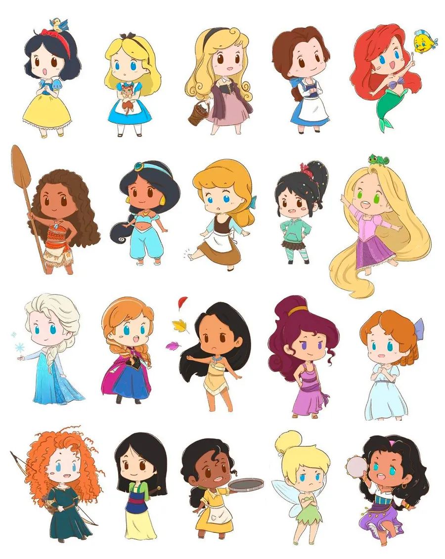 儿童画教程|春季国际动漫课程《趣绘迪士尼公主》