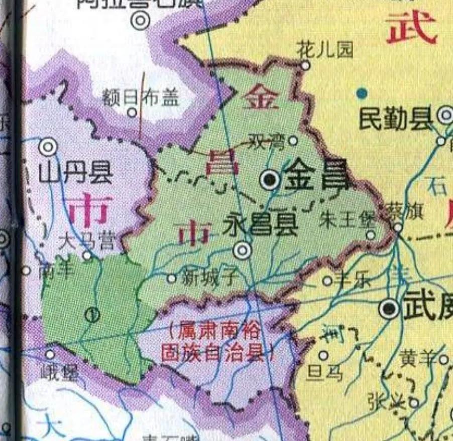 中国旅游地图揽胜-甘肃金昌