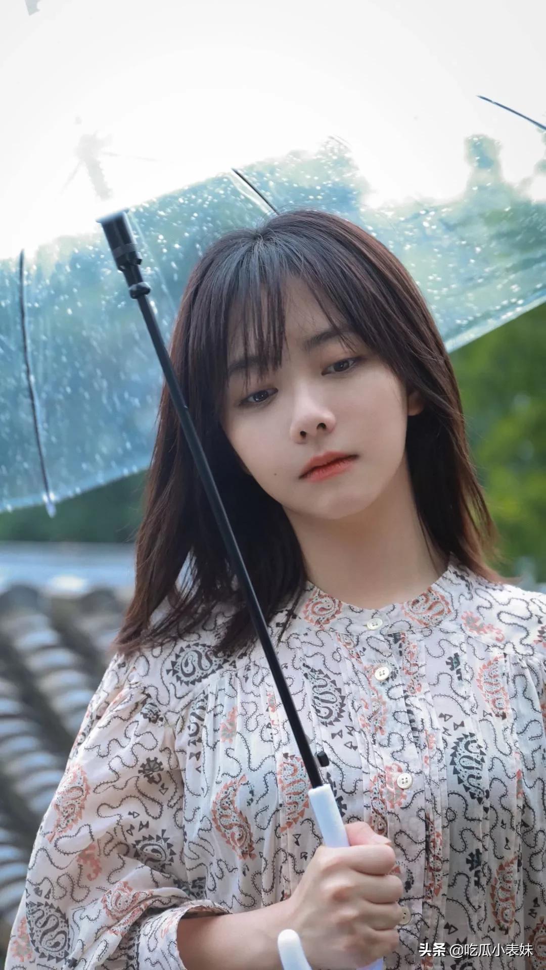 谭松韵，迷人的娃娃脸，清新灵动，甜美可爱