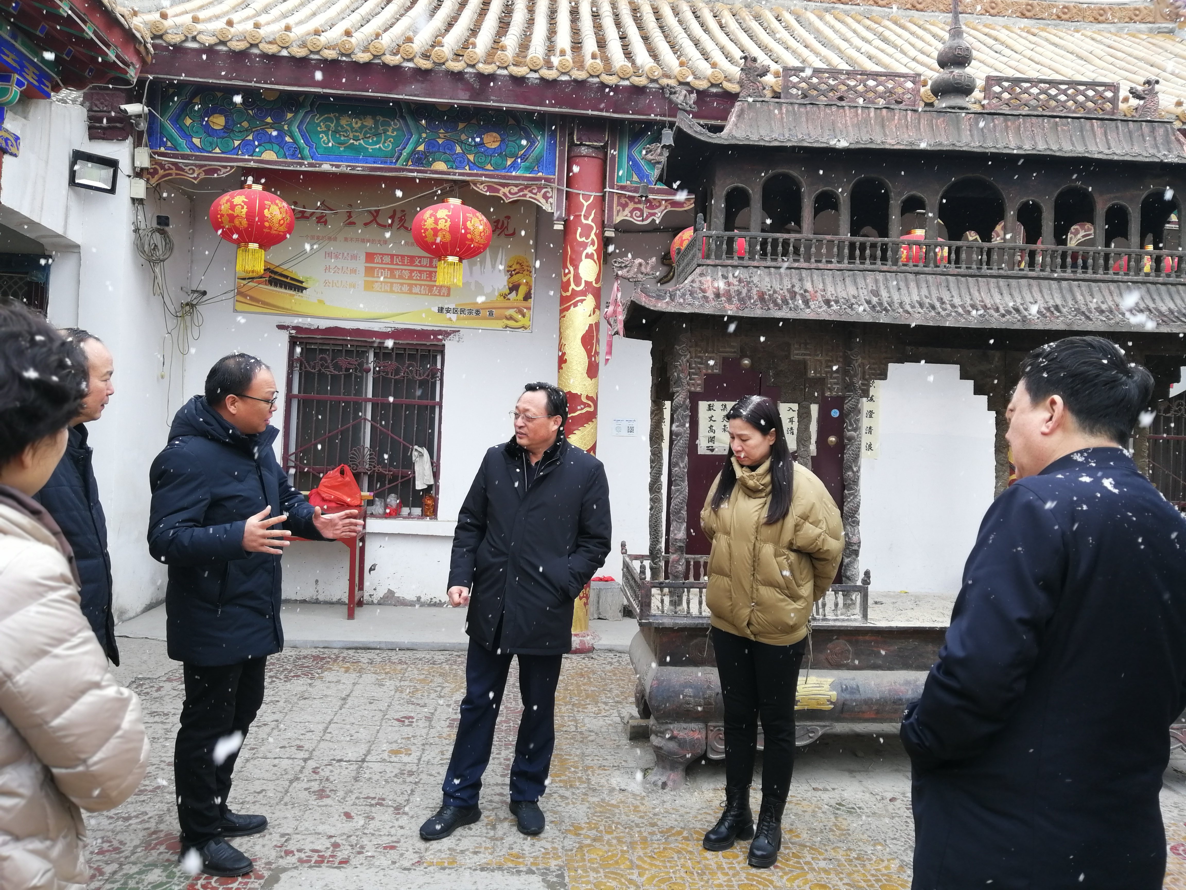 许昌市文旅文创融合发展专班考察三国文化资源保护利用情况