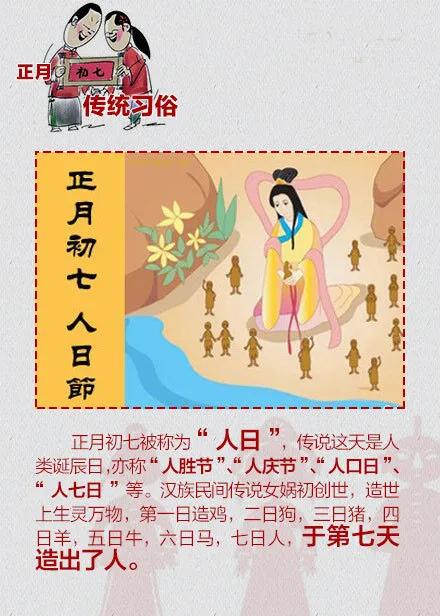 「大年初七」人日节，人寿年丰，七星高照