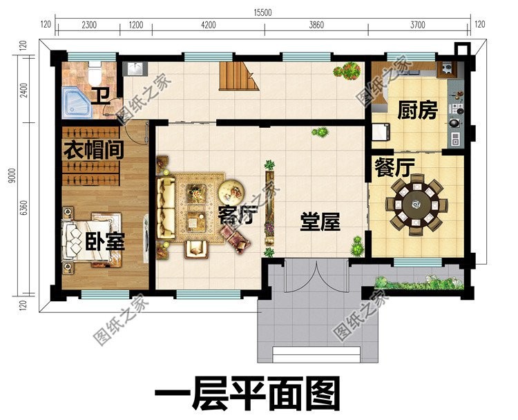 欧式农村别墅推荐，多露台多阳台的设计，增添整个住宅的美感