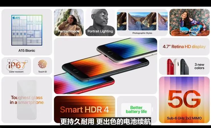 苹果4apple id(苹果2022春季发布会：3499元的新iPhone SE和6万元的Mac Studio)