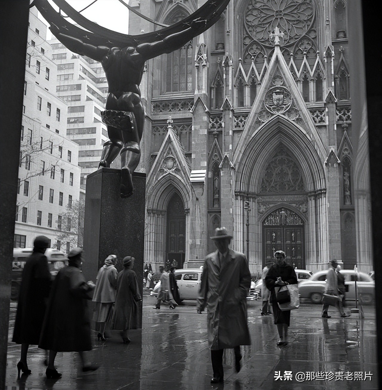 老照片：街拍50年代的美国纽约，跟你想象的一样吗？