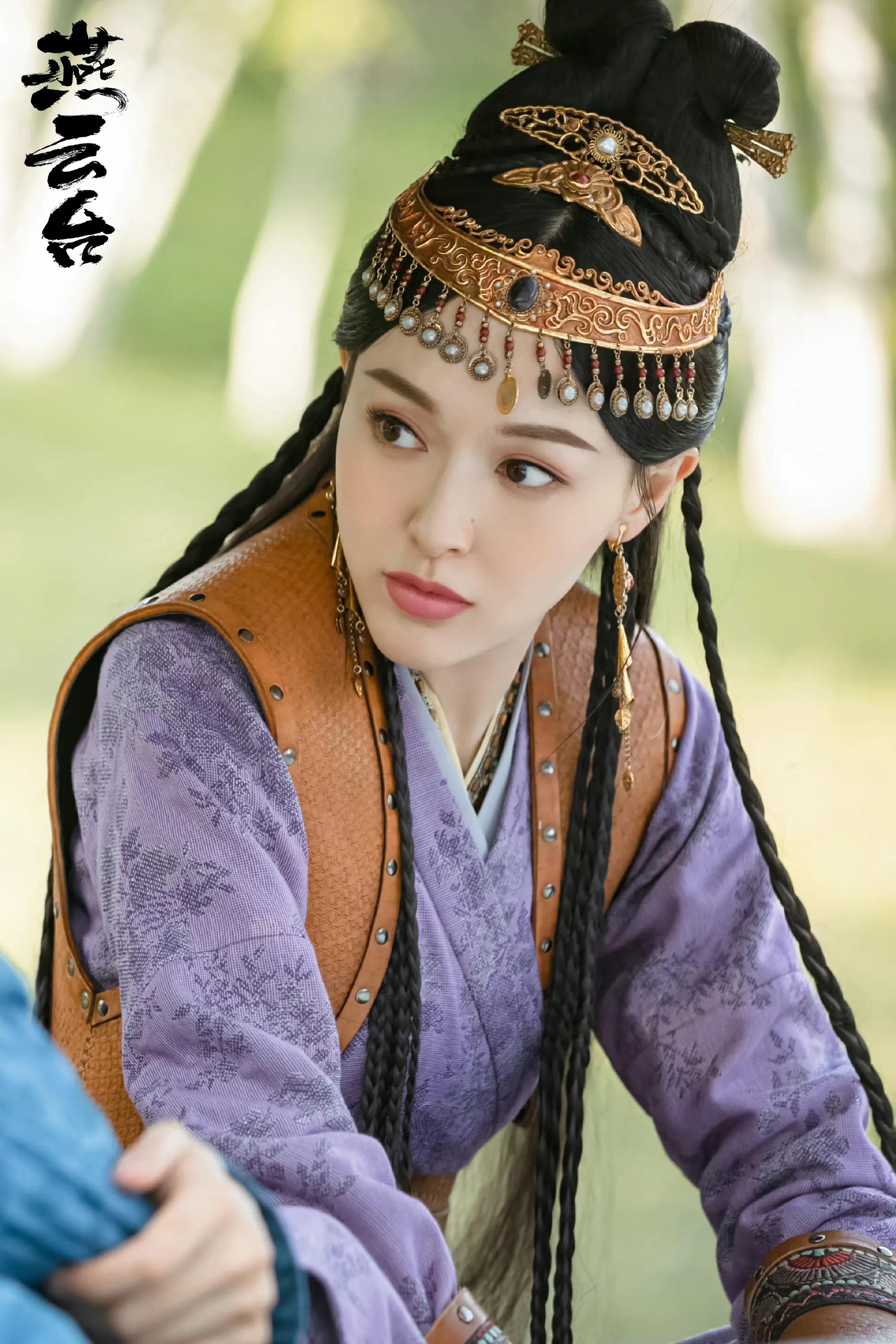 唐嫣《燕云台》骑大马 射大箭，草原女孩的日常