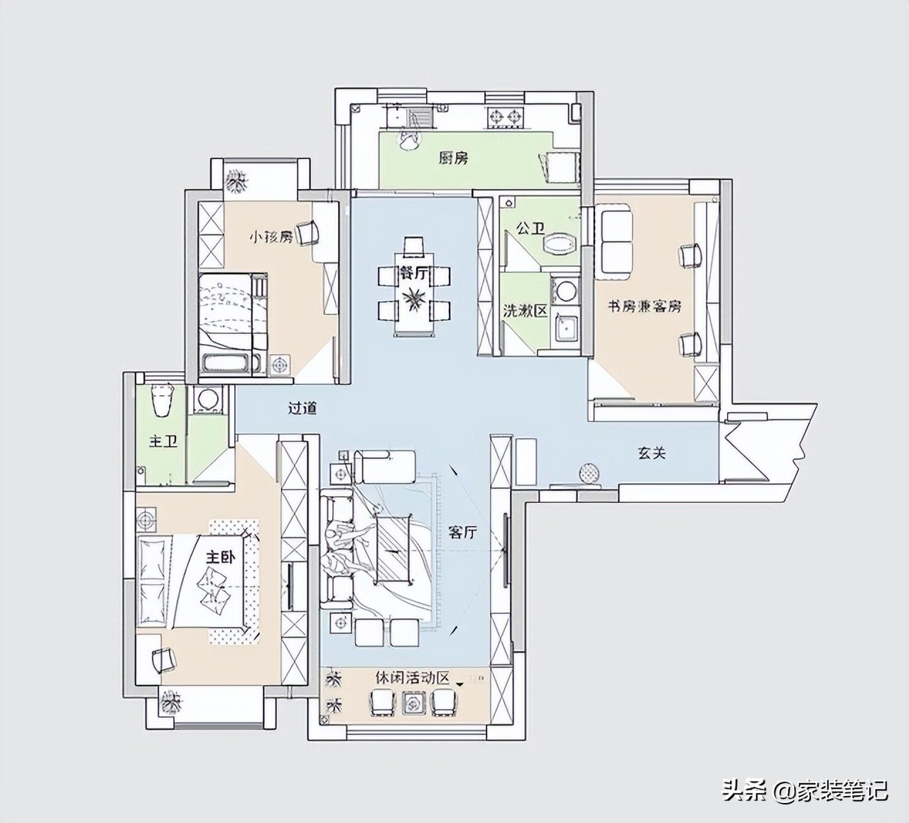 女老师的新房装修，新中式风太韵味，客厅不仅装了电视机还有投影