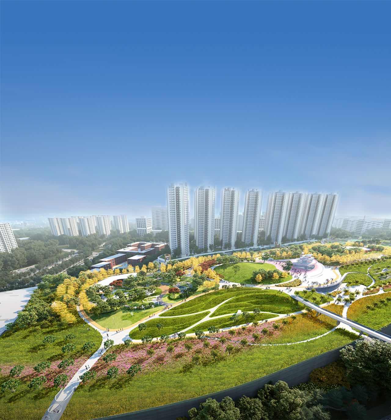 一城立封面湾芯汇世界15万㎡空中公园华润置地携手省交通集团作品