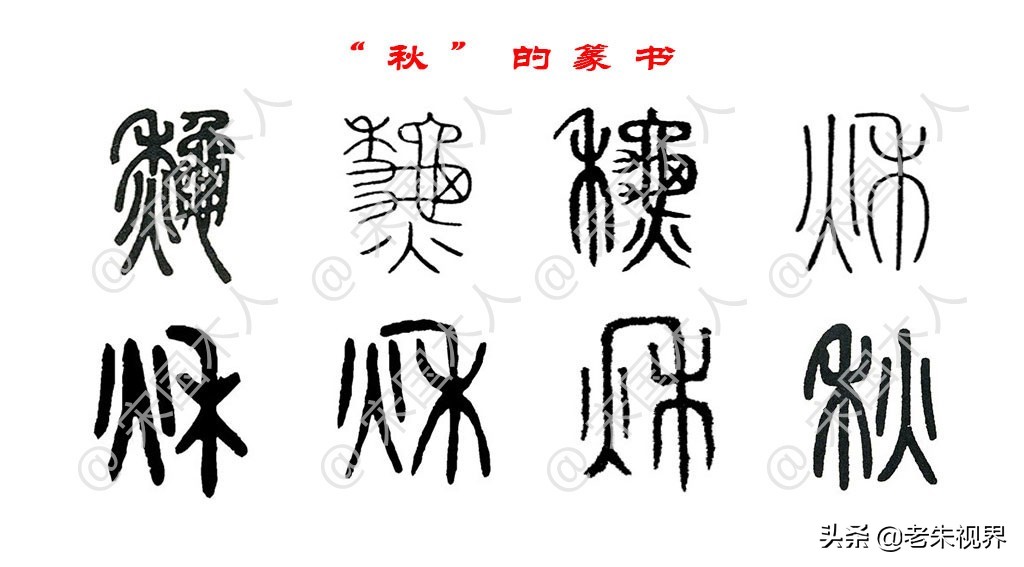 秋:汉字的起源与演变(小学一年级语文生字 第68集)