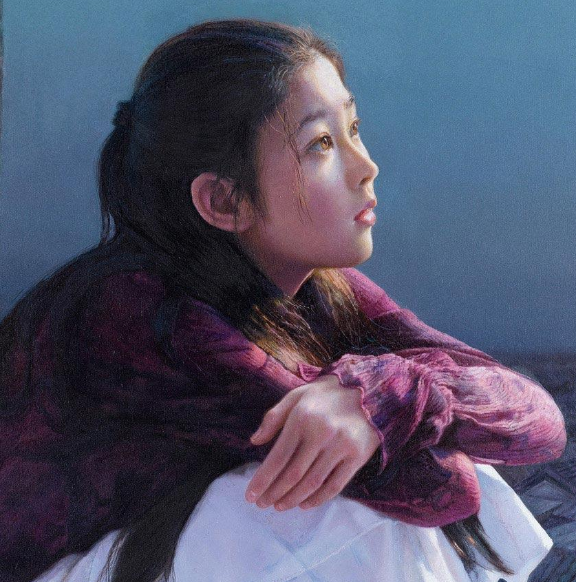 吴静涵笔下的少女，如此清纯