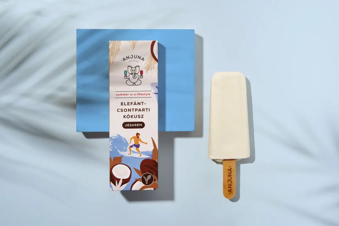 冰淇淋包装设计案例分享（冰淇淋包装设计手绘扁平插画包装）
