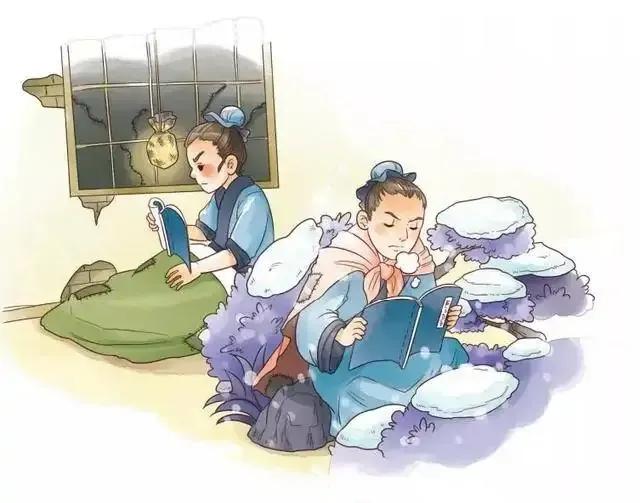 我国古代青少年勤奋好学,创造条件坚持夜读而成才故事