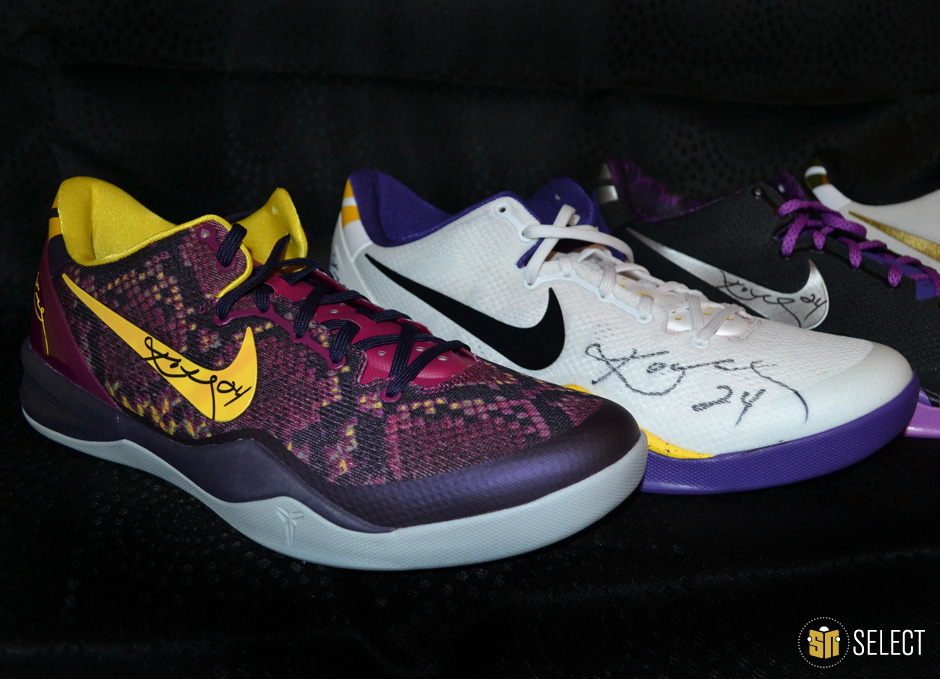 科比曼巴系列篮球鞋多少钱(KOBE8代入坑篮球鞋经典配色回顾！Nike科比战靴NBA上脚)