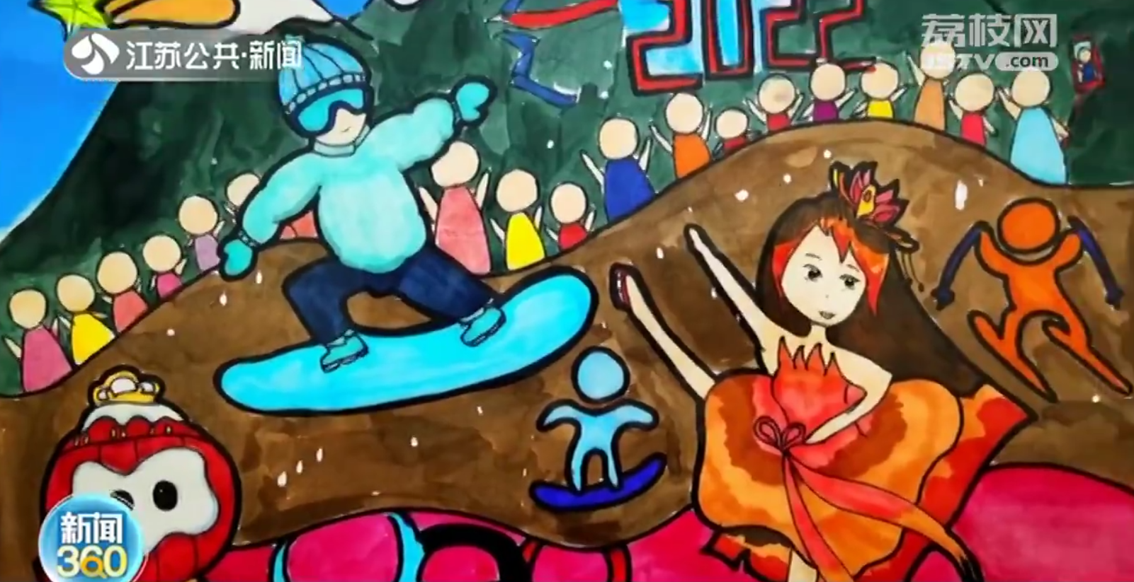 北京冬奥礼包的&ldquo;画画礼物&rdquo;有60多份来自江苏小朋友