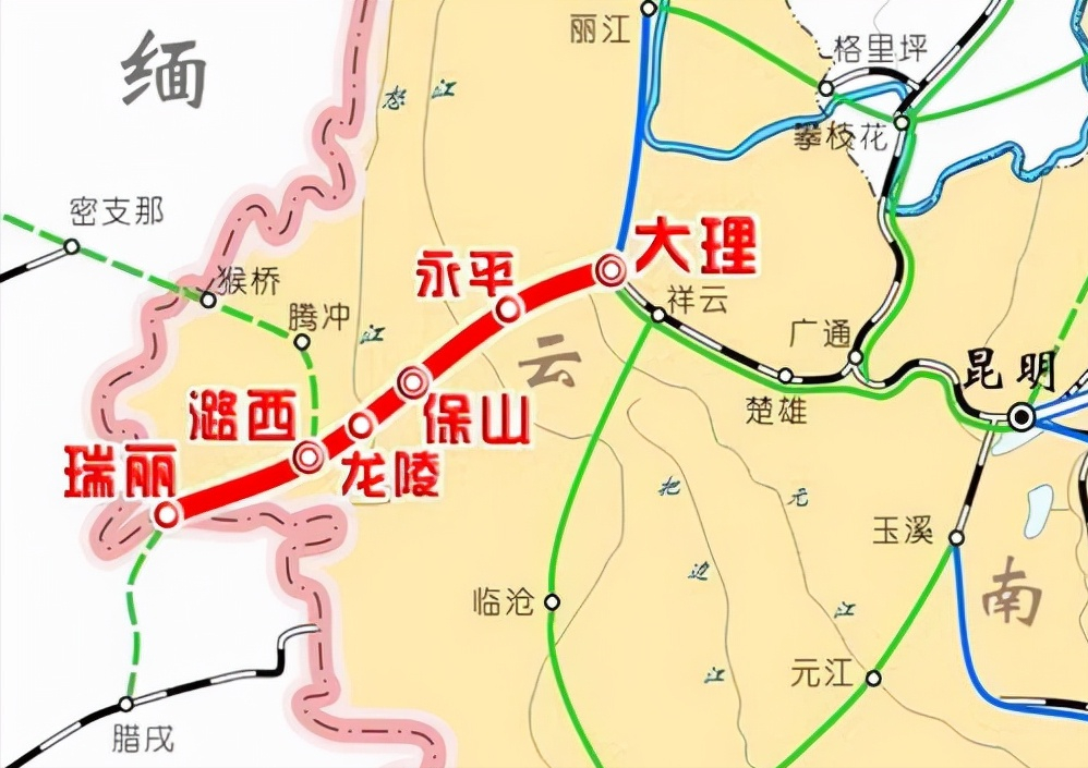 雲南在建5條鐵路,1條客專,1條時速350公里,3條普鐵,進展如何