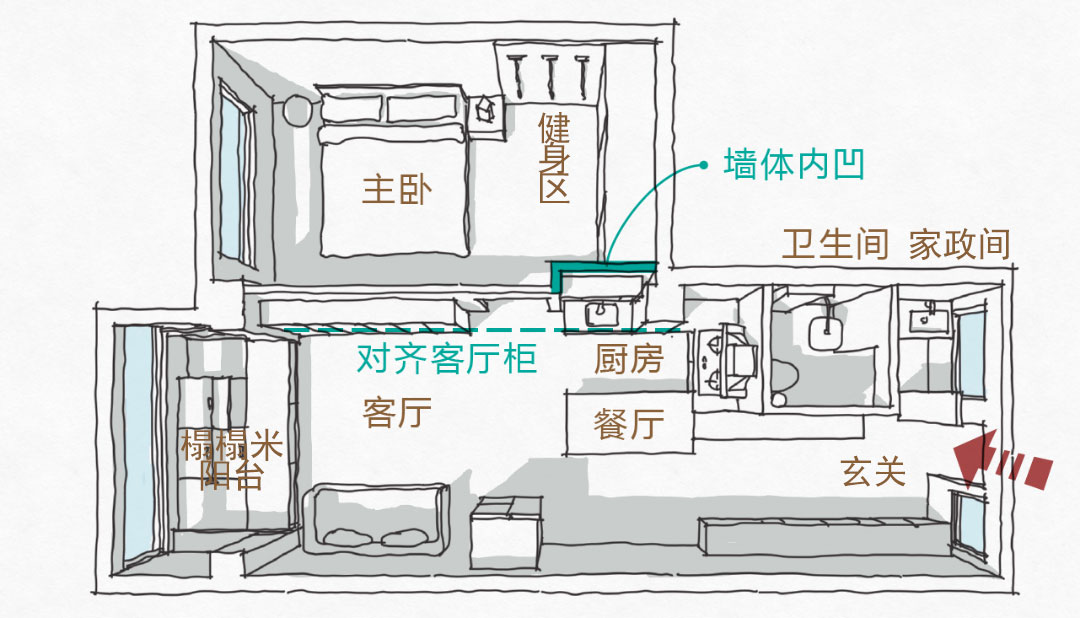 她买下48㎡“老破小”，榨干每一寸空间，改出九大功能区，真厉害