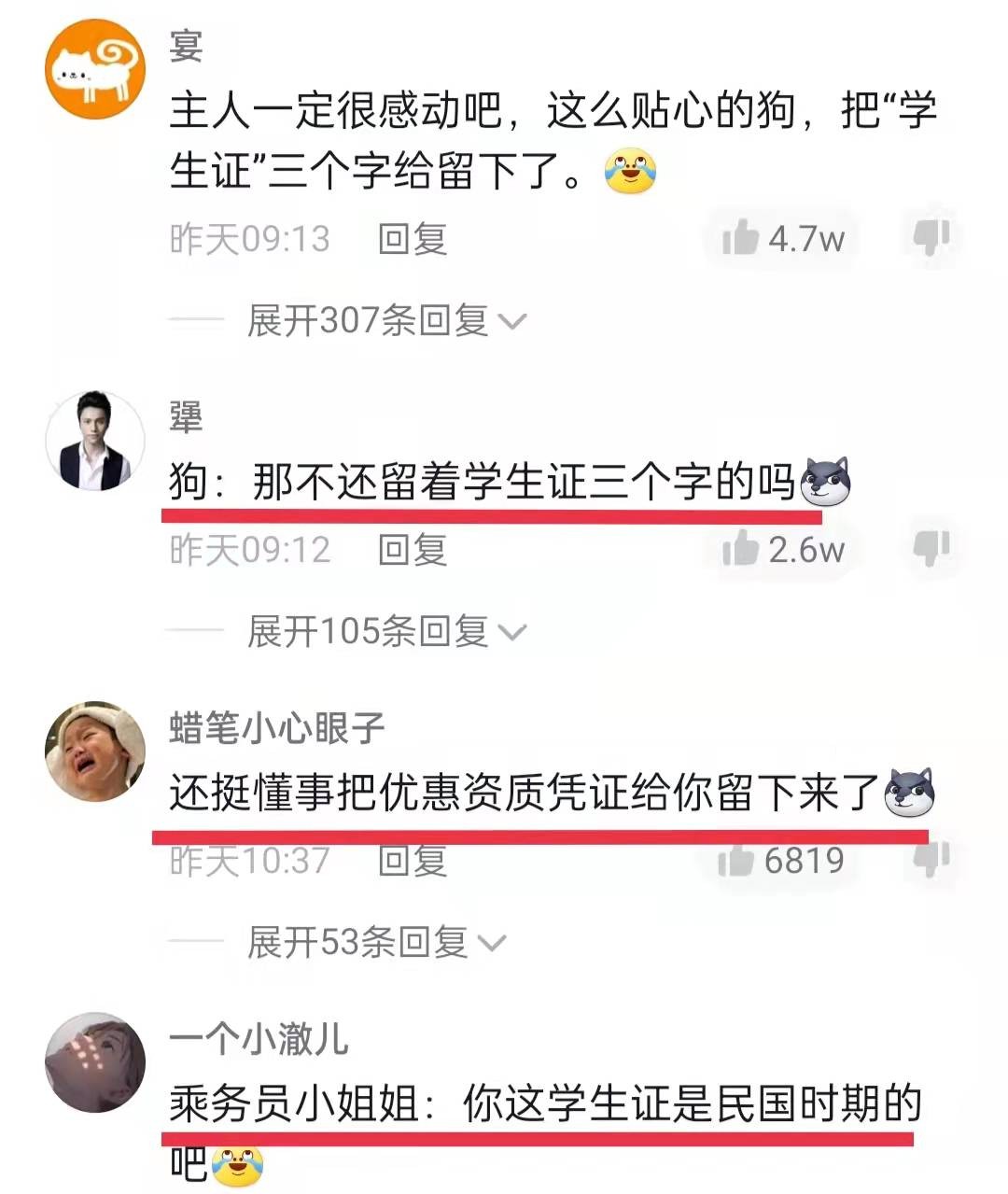 学生拿被狗咬碎的学生证坐车，装了一袋子，网友：有用的一处没少