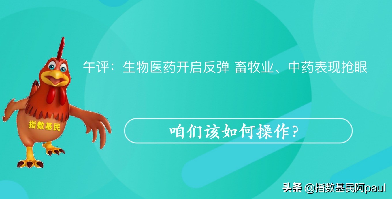 生物医药开启反弹 畜牧业、中药表现抢眼 该如何操作？