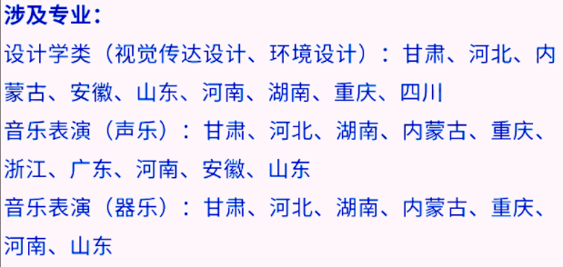 艺考生看过来收藏好！186所大学采取统考成绩招生艺术类专业