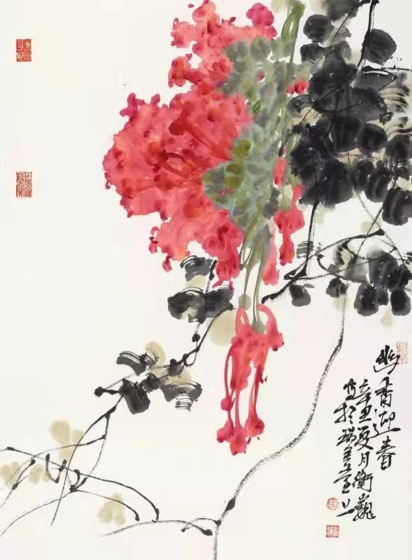 阳信：两位青年画家第二次在温州举办大型中国画作品展