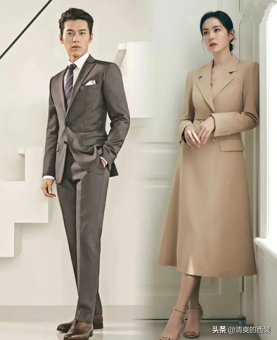 一个英俊潇洒，一个美丽动人，顶流夫妻玄彬孙艺珍的时尚穿搭