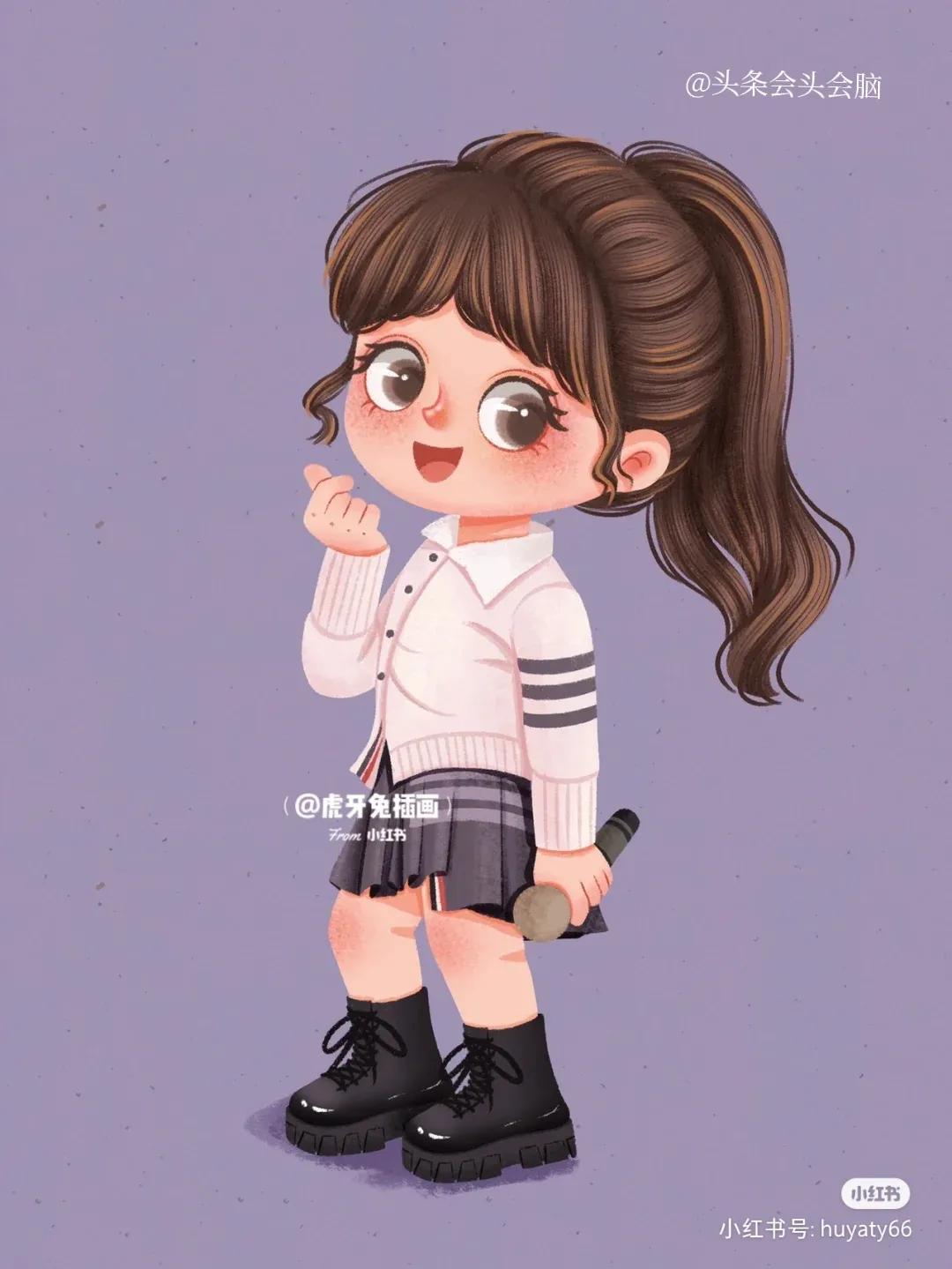 甜心教主王心凌的插画来啦