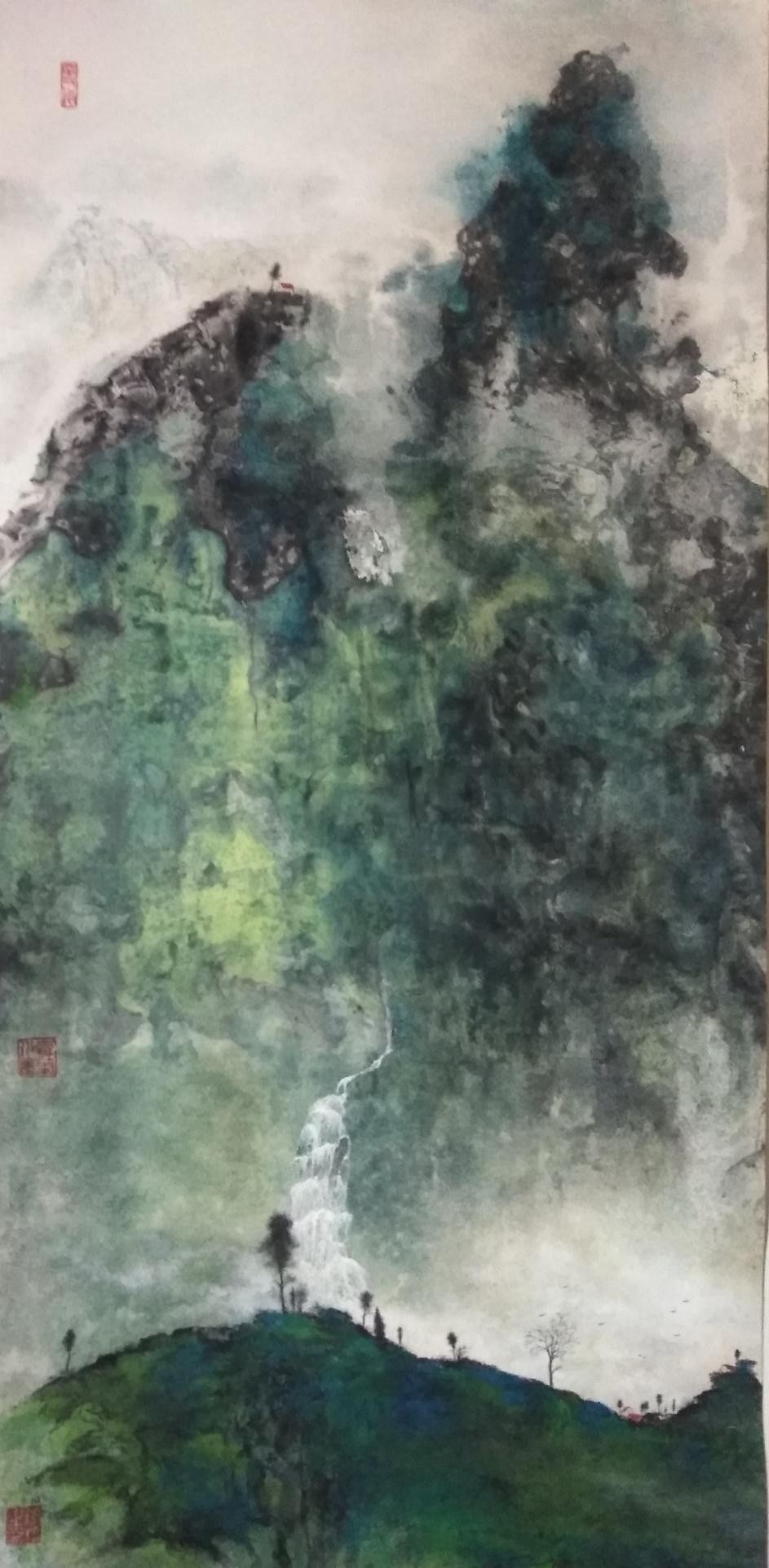 张勇——非遗无笔水墨画传承人