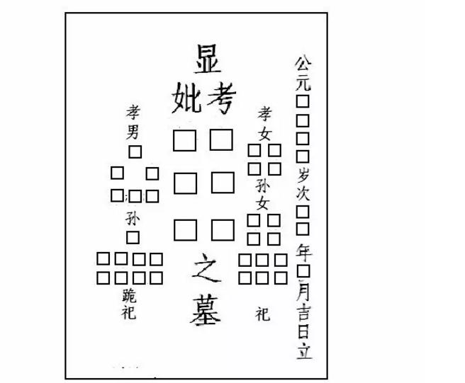 墓志铭怎么写，墓碑碑文的格式及写法样式？