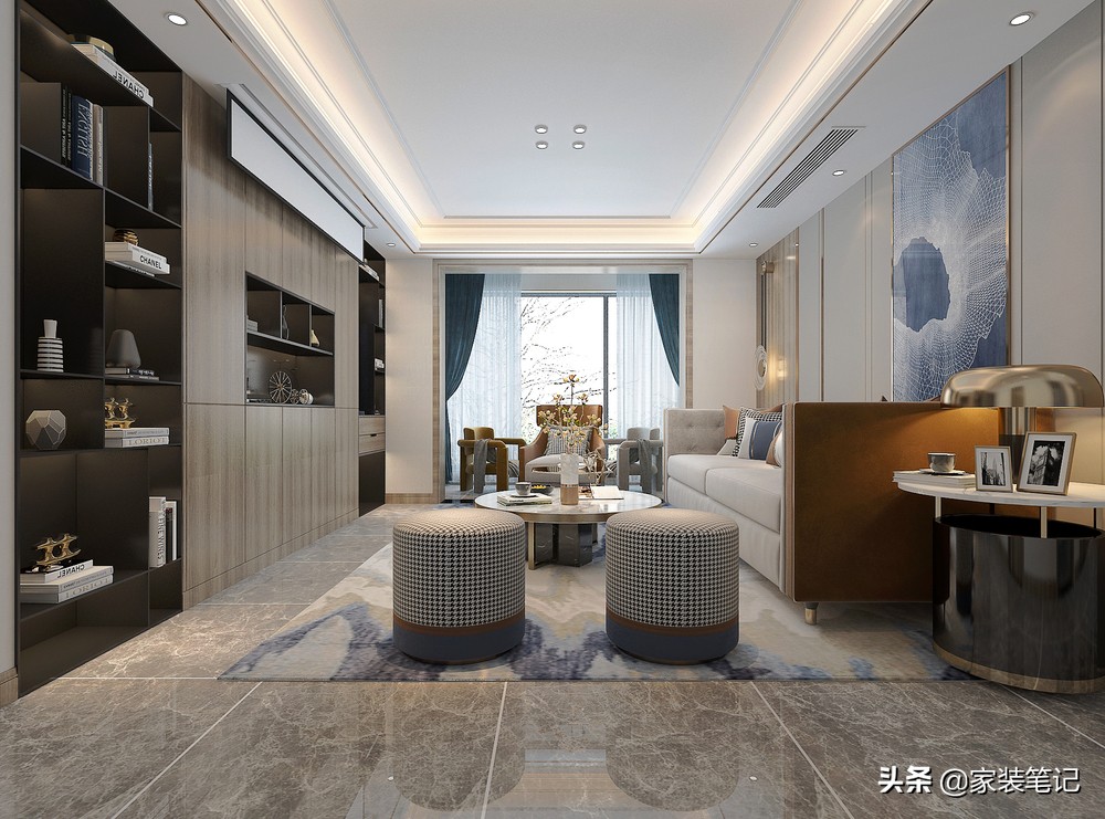 郑州夫妻二层复式楼装修效果图，现代简约风格两层空间设计