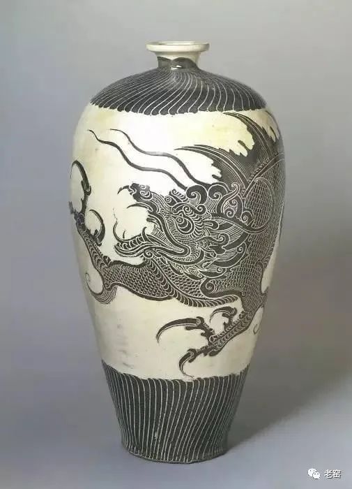 吉州窑黑釉剪纸贴梅花梅瓶美国圣路易斯博物馆元佚名第四嘎礼嘎尊者轴