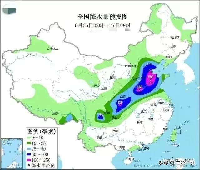 天气预报：25~29号特大暴雨范围已确认，60年一遇冷？农谚咋说