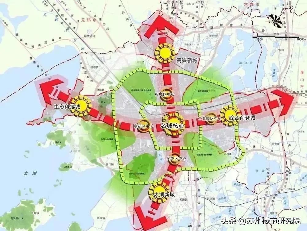 但待久了就会知道,苏州古城区限制开发,护城河内建筑不得高于北寺塔